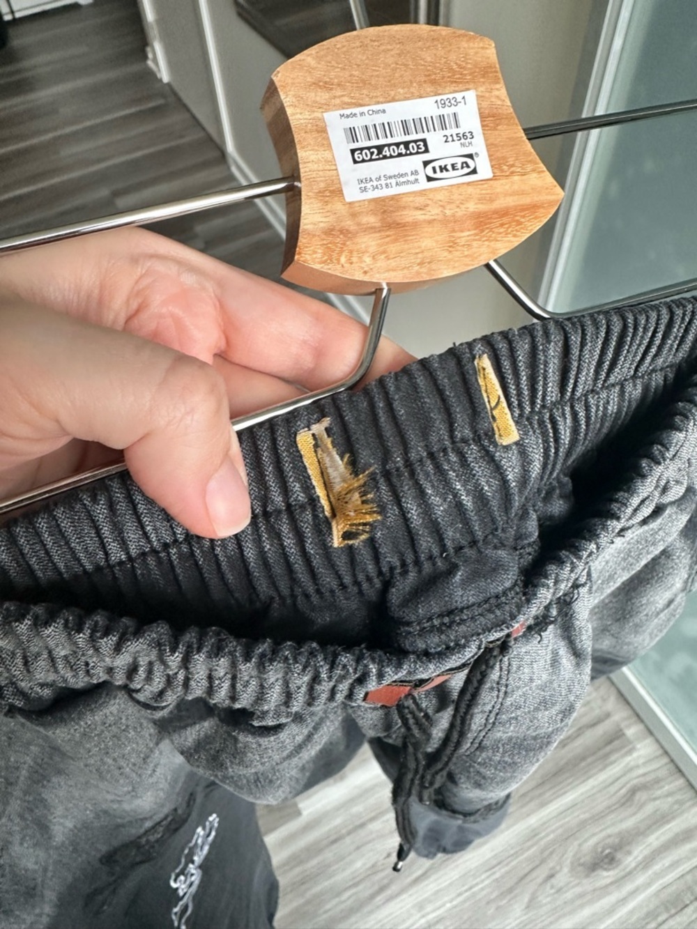 Fear of God Inspired Jogger Jeans Skull Graphic Streetwear Denim Faded Black Sz8 - Picture 11 of 13